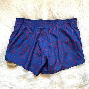 NEW Women s Nike Small Dri Fit Blue Red Star Patriotic Shorts NWT